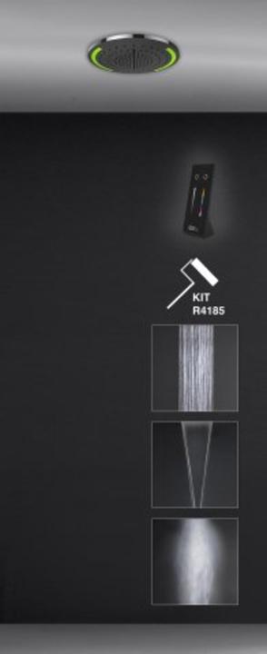 Gessi Colour, Multifunktions Dusch-Einbau-System, rund, Durchmesser 355mm, Strahlart Regen, Nebel, S