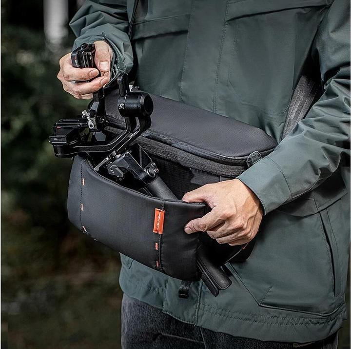 Actual product image Pgytech Photo Backpack OneMo Sling 11L Space Black (Camera shoulder bag, 11 l)