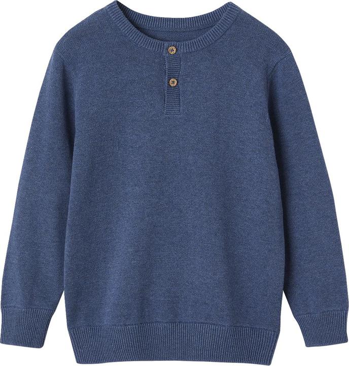 Produktbild Vertbaudet Jungen Pullover mit Rundhals und Knopfleiste Oeko-Tex (86)