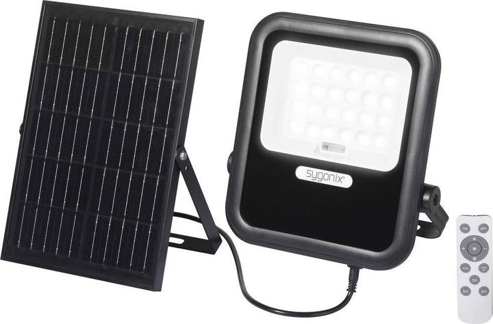 Produktbild Sygonix SY-6313012 Solar-Wandstrahler 10 W Warmweiss Schwarz (900 lm, IP44)