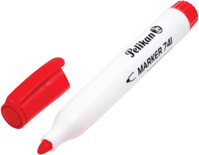 Image du produit Pelikan 741 Marqueur (e) pointe ogive (Rouge, 2 mm, 1 x)