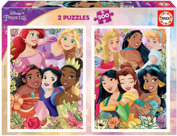 Educa Disney Prizessin 2x500 Teile Puzzle (500 Teile)