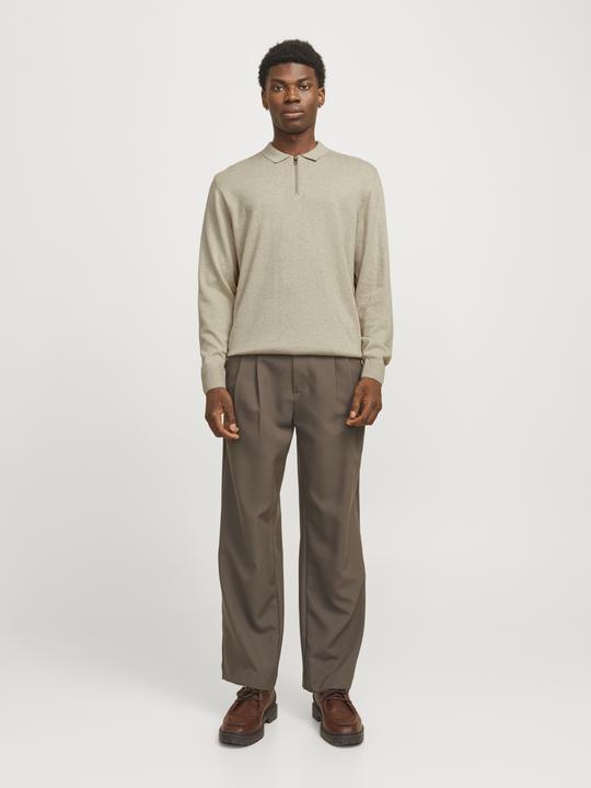 Actual product image Jack & Jones Jjeemil Knit Polo Half Zip Ls Noos (S)