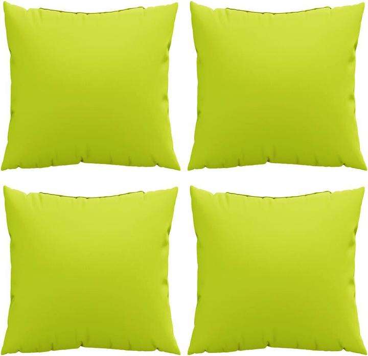 Image du produit VidaXL Coussins de canapé 4 pcs. Vert vif 60X60 Cm Tissu Chêne noir (60 x 60 cm)