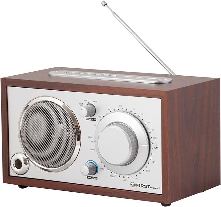 Image du produit TZS First Austria Radio de table rétro, 24x14x13.6 cm (AM, FM)