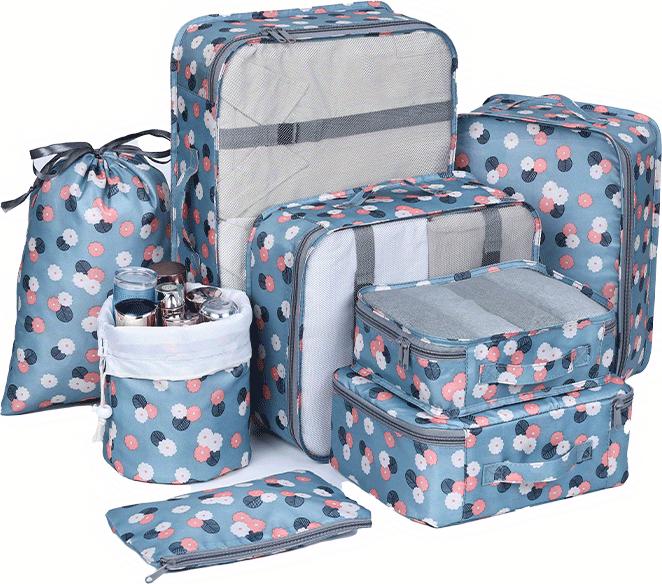Only-Bags.Store Travel Organizer Bag Set, grosse Kapazität Packing Cubes mit multifunktionalen Make-up Lagerung