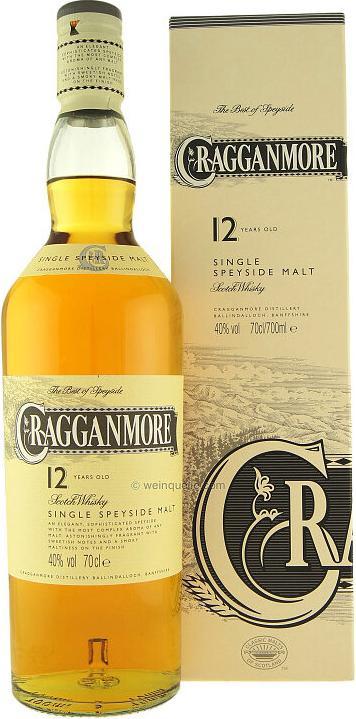 Produktbild Cragganmore 12 Years (Single Malt, Scotch Whisky, 1 x 70 cl)