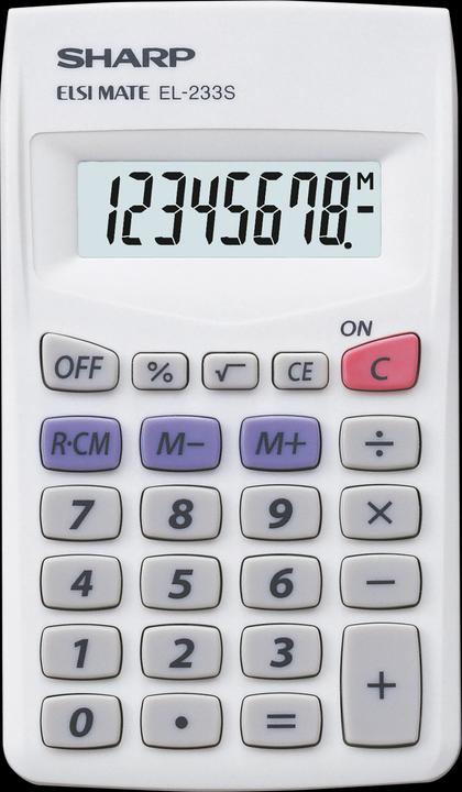 Image du produit Sharp Calculatrice EL-233S (Piles)