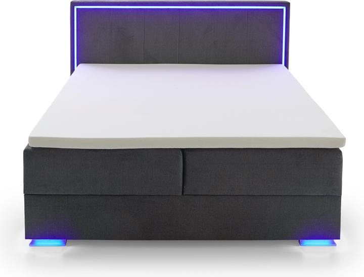Actual product image Meise Möbel Colorado II box spring bed incl. bed base with Bonnell spring core box Fabric cover (180 x 200 cm)