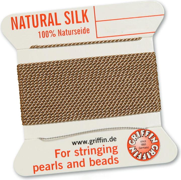 Leyda Naturseide 2 Meter mit Nadel