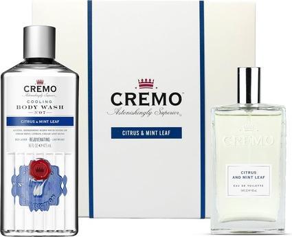 Cremo Citrus & Mint Leaf Gift Set for Men Eau de Toilette 100ml Body Wash 473ml (Parfum set)