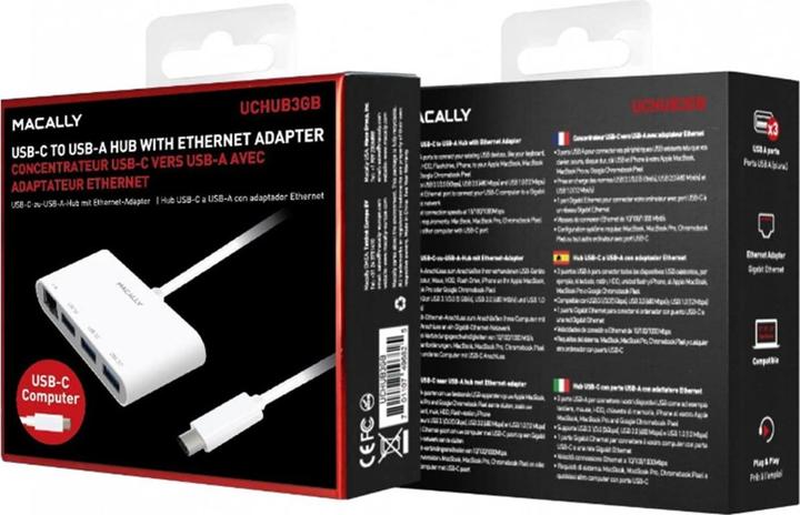Image du produit Macally Uchub3gb (USB-C, 4 Ports)