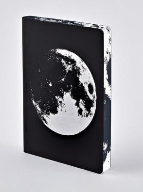 Nuuna GRAPHIQUE - Carnet de notes Moon (A5, Pointillés, Couverture souple)