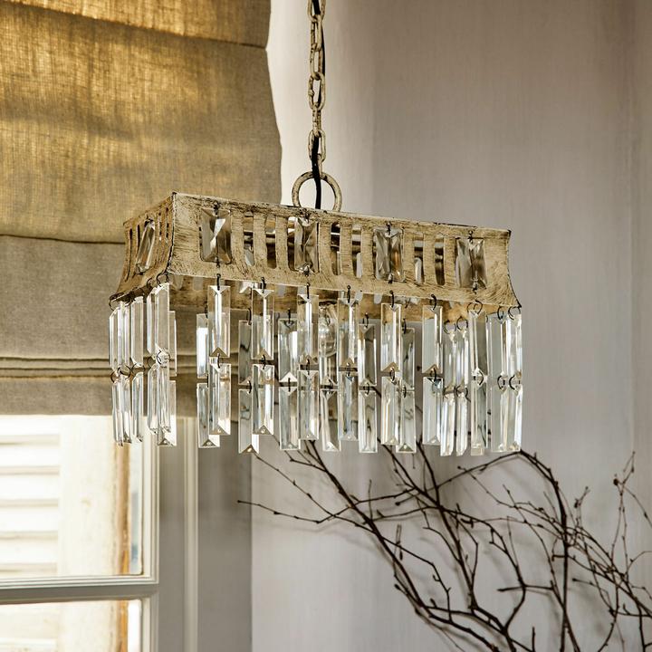 Image du produit Loberon Lampe à suspendre Ocean crème antique (14 cm)