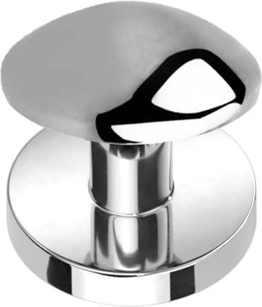 Star Piercing Skin Diver silber mit Kuppel (ohne Messing, Titan G23)