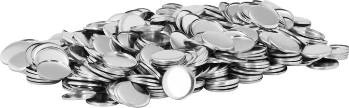 Produktbild Uniprodo Buttonrohlinge 1.000 St. Ansteckbuttons Ø 58mm Buttons Rohlinge Metall Folie PET