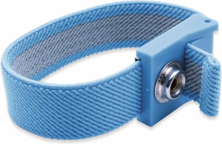 Produktbild Quadrios ESD-Handgelenkband Blau Druckknopf 10 mm