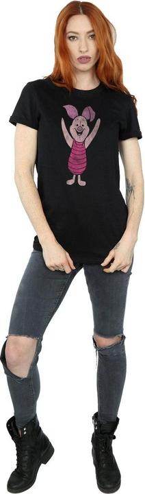 Immagine prodotto Winnie the Pooh Maglietta Boyfriend da donna/ragazzo in cotone Piglet (S)