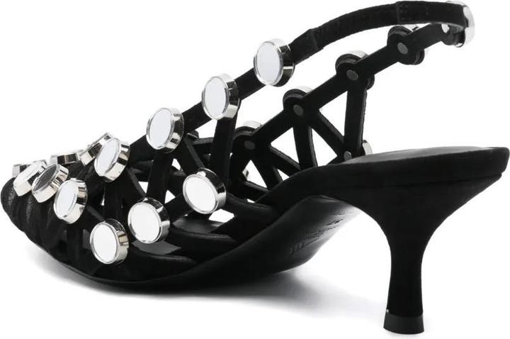 Actual product image The Attico Grid Slingback 50mm (39)