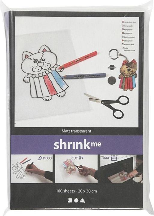 Creativ Company Film rétractable 20 x 30 cm, 100 feuilles, transparent (100 x)