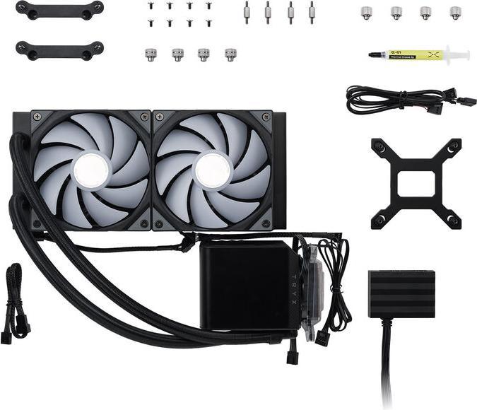 Productafbeelding TRYX PANORAMA compleet waterkoelsysteem, ARGB - 240 mm, zwart