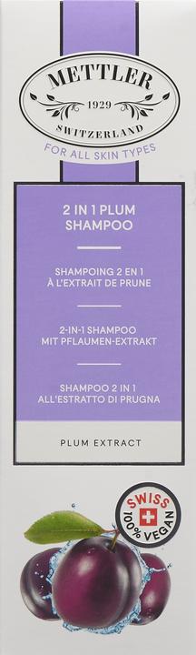 Actual product image Mettler1929 2-In-1 Shampoo with Plum Extract (200 ml, Liquid shampoo)