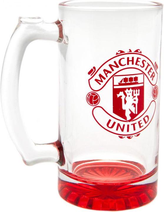 Produktbild Manchester United FC Humpen Wappen Glas (0.43 l, 1 x)