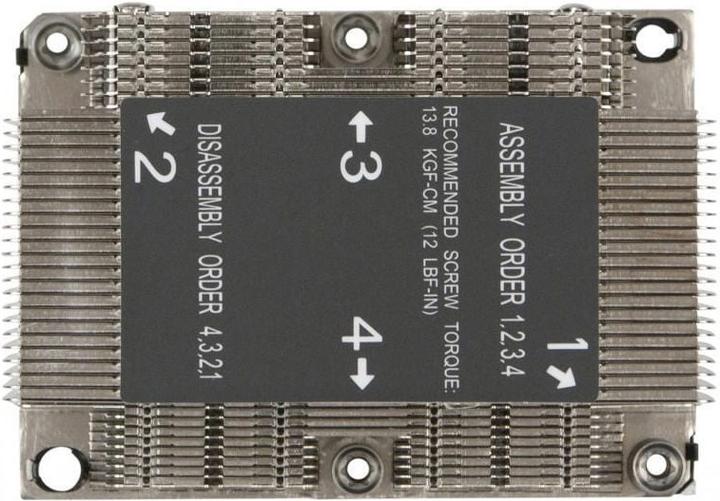 Actual product image Supermicro 2u Passive Cpu Heatsink (64 mm)