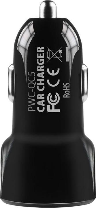 Actual product image Axagon PWC-QC5 - car - cigarette lighter - 12 V - black