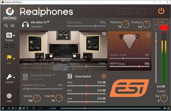 Produktbild ESI Audiotechnik eXtra 10, professioneller Monitor-Kopfhörer