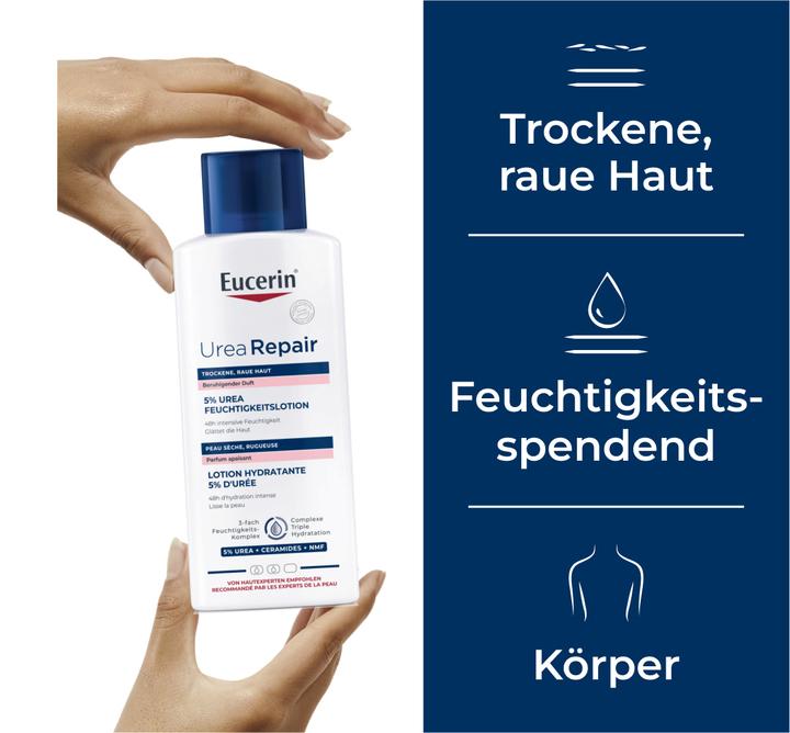 Produktbild Eucerin Urea Repair 5% Urea Feuchtigkeitslotion mit beruhigendem Duft (Körpercreme, 250 ml)