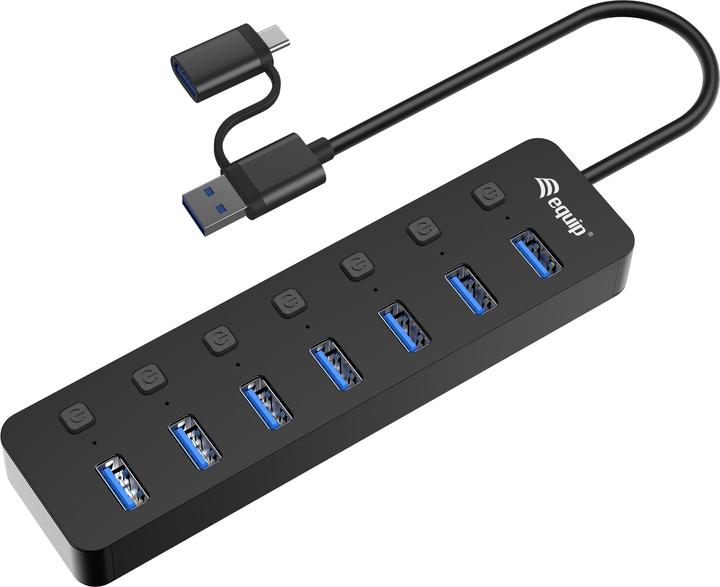 equip 128965 (USB-C, USB-A, 7 Ports)
