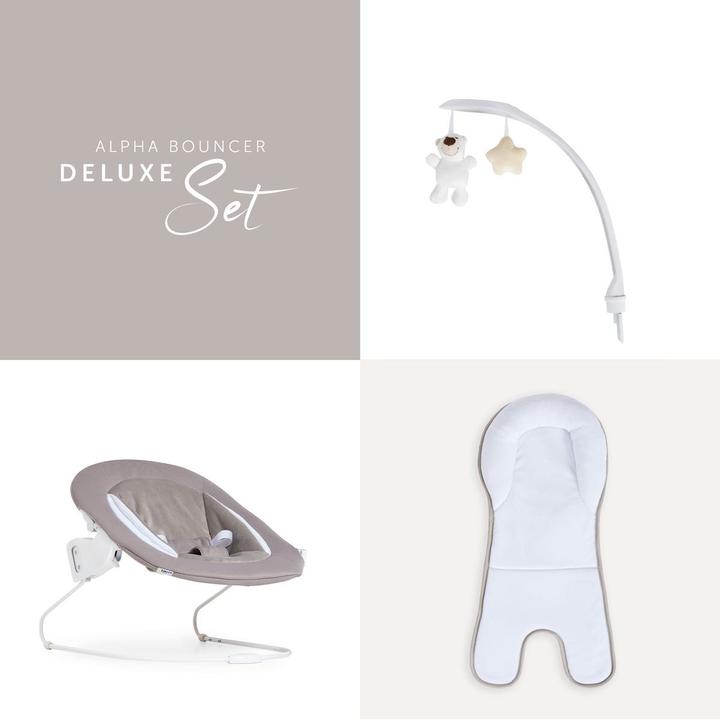 Produktbild Hauck Hochstühle Alpha Plus Black 4-tlg. Newborn Set Deluxe (Hochstuhl)