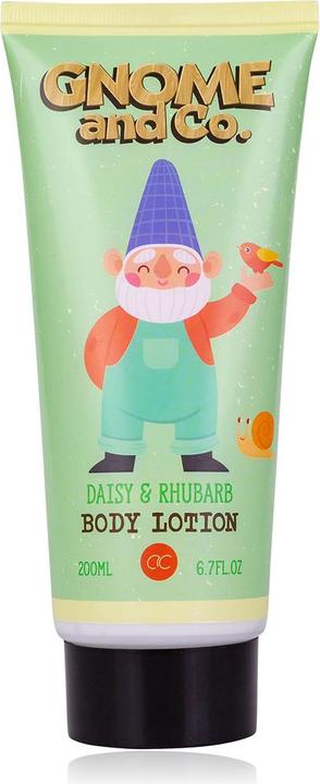 Accentra Bodylotion GNOME & CO. in Tube, 200ml, Duft: Daisy & Rhubarb, Farbe: hellgrün/rot/weiss, VE 6/24 (Körpercreme, 200 ml)