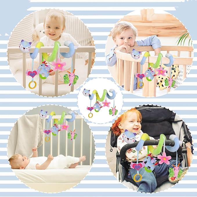 Produktbild Activity Board Baby Bett Spirale Spielzeug, Plüsch Aktivität Hanging Cradel Spielzeug, Baby Autositz Spielzeug