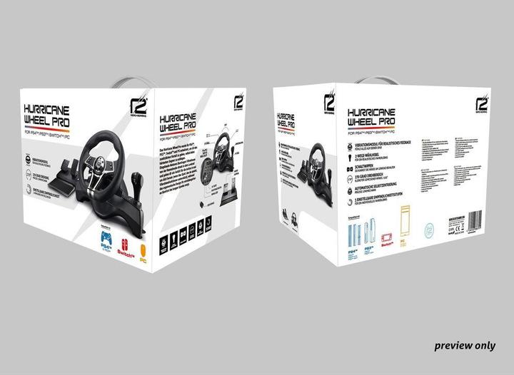 Immagine prodotto ready2gaming Ruota Hurricane Pro (PC, PS3, PS4, Switch)