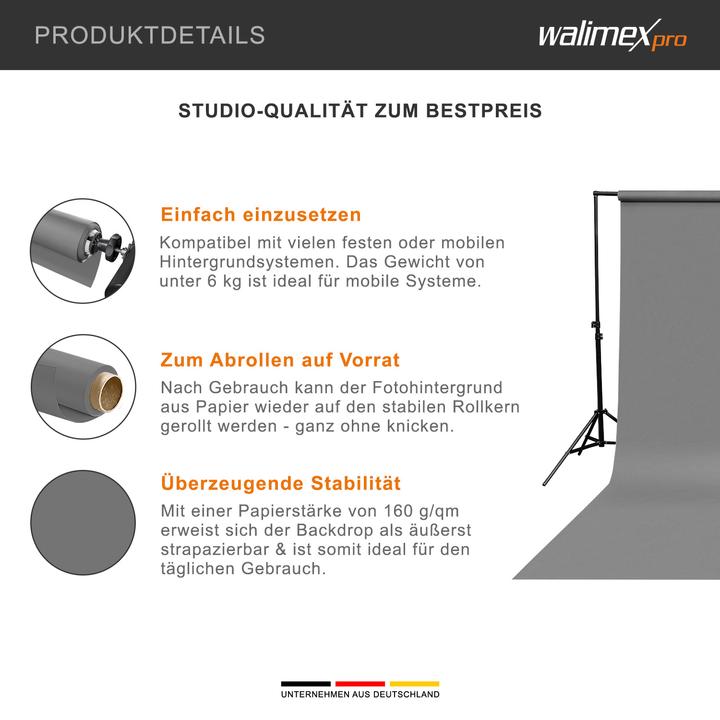 Immagine prodotto Walimex Cartone di sfondo 22940 (272 cm, 1000 cm)