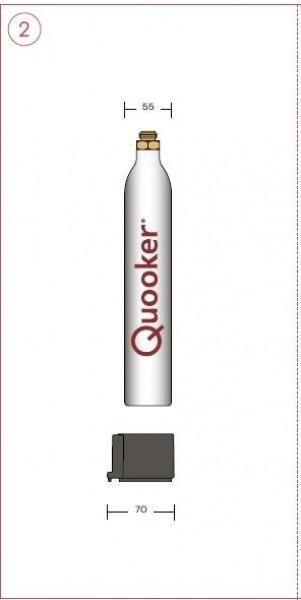 Produktbild Quooker Cube CO2-Zylinder (4 Stück)
