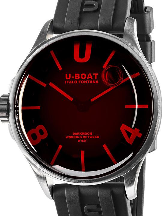 U-Boat 9305 Darkmoon SS Red Glass Herrenuhr 40mm 5ATM (Analoguhr, 40 mm)