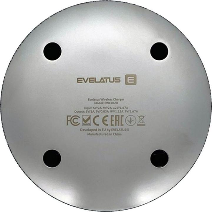 Actual product image Evelatus Wireless Desk charger EWC04 Fabric