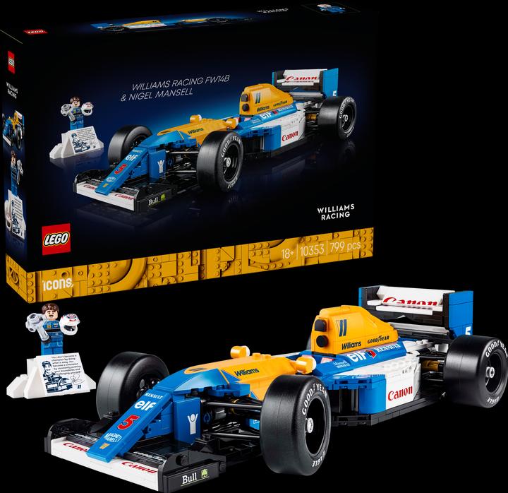 Immagine prodotto LEGO Williams Racing FW14B mit Nigel Mansell (10353, LEGO Icons)