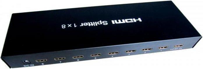 Actual product image Sbox HDMI Splitter 1x8 HDMI-1.4 HDMI-8