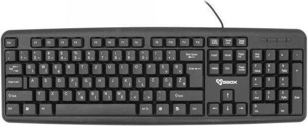Sbox Clavier filaire USB K-14 US (US, Filaire)