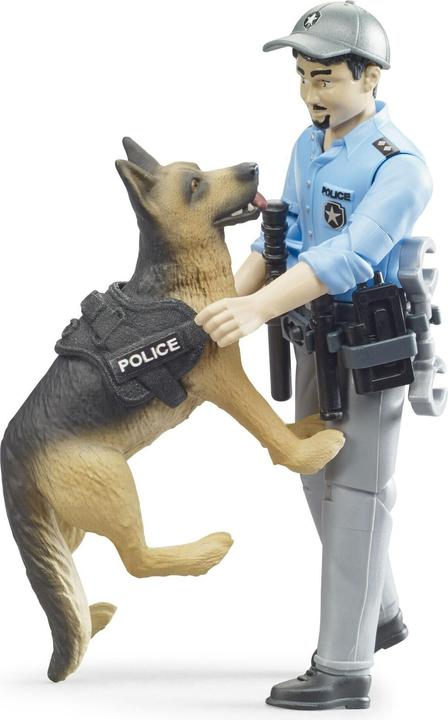 Actual product image Bruder Bworld policeman with dog