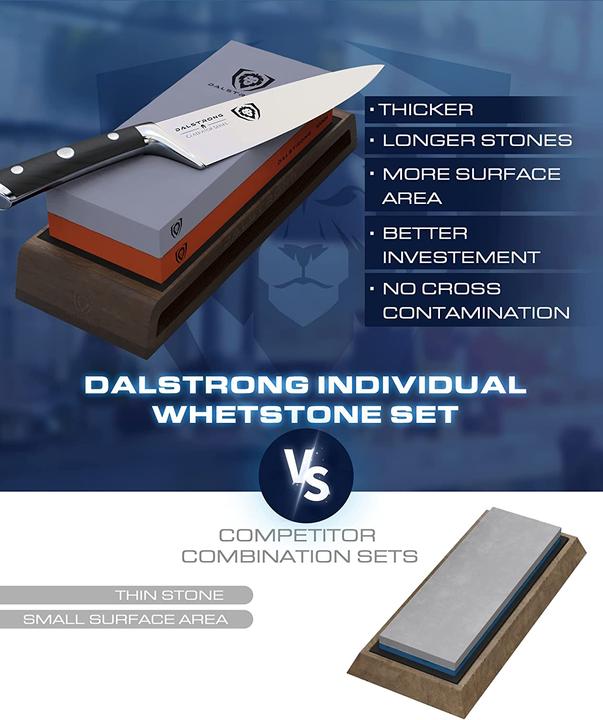 Actual product image Dalstrong 1000/6000 Grit Premium Whetstone Kit