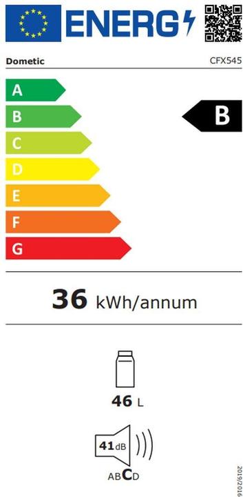 Energy Label Dometic CFX5 45 (46 l)