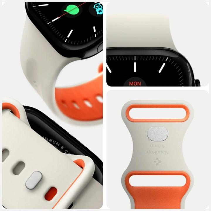 Image du produit Spigen - Nano Pop - Apple Watch 1/2/3/4/5/6/7/8/9/10/SE/SE 2 (38/40/41/42mm) - Orange Beige