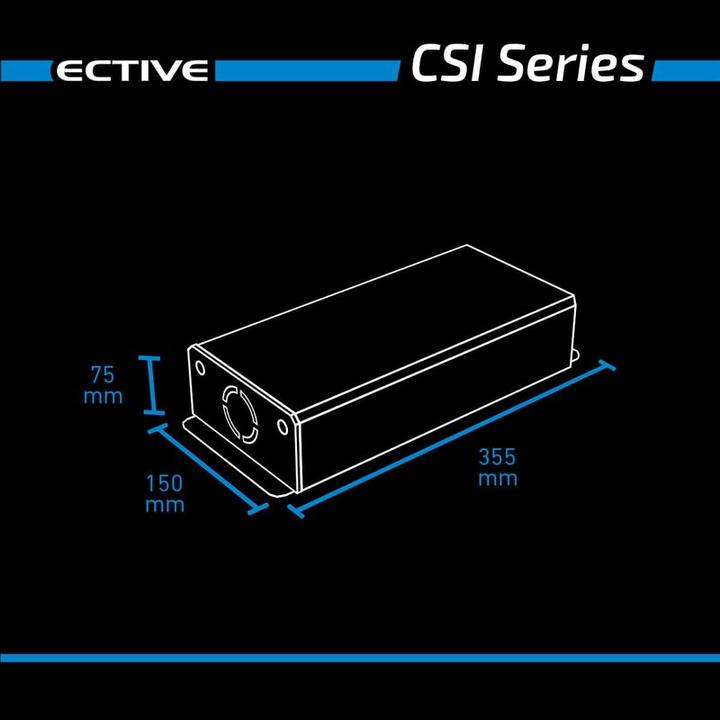 Produktbild Ective CSI52 Sinus Charger-Inverter 500W/12V Sinus-Wechselrichter mit Ladegerät und NVS