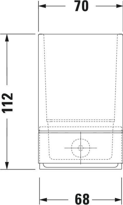 Immagine prodotto Duravit Portabicchieri KARREE in vetro cromo opaco