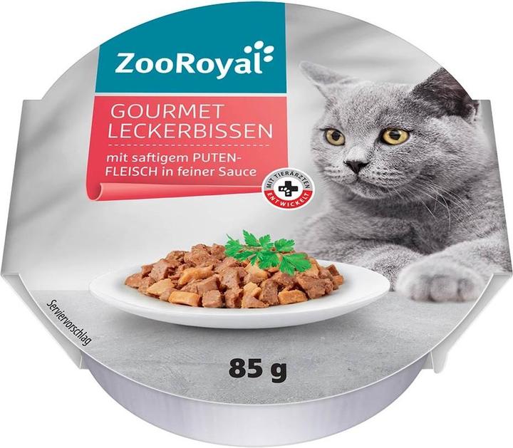 Produktbild Zooroyal Gourmet Leckerbissen mit saftigem Putenfleisch in feiner Sauce (12 Stk., 1000 g)